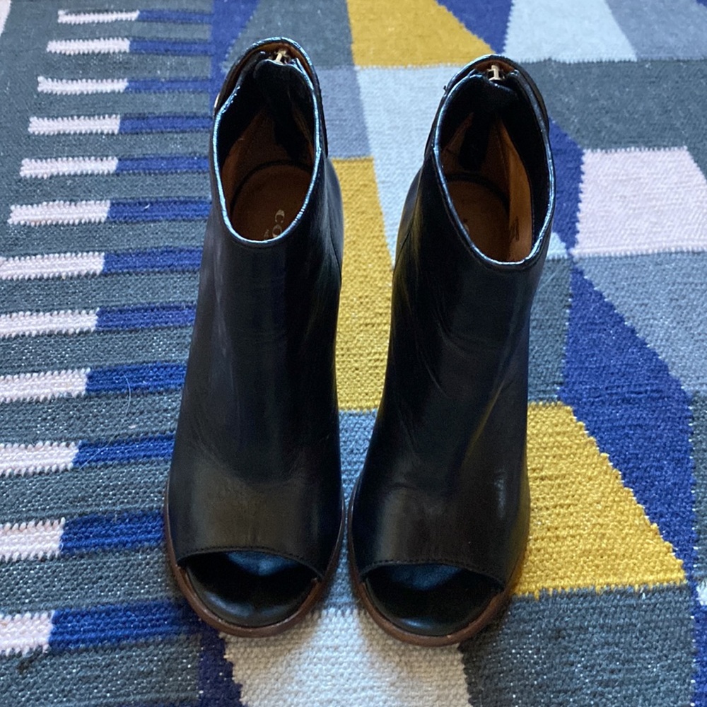 Coach Leather Peep Toe Heels - Picture 2 of 6